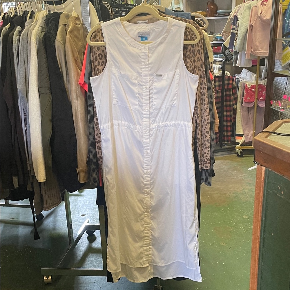 Columbia White Midi Dress